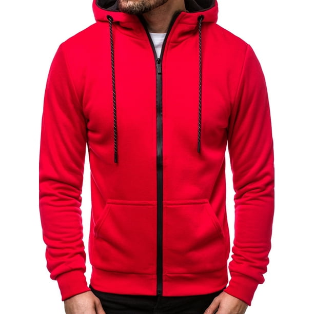 New Mens Hoodies Zip Up Hooded Fleece Zipper Top Plain Jacket Coat Warm Jumper New Mens Hoodies Zip Up Hooded Fleece Zipper Top Plain Jacket Coat Warm Jumper
